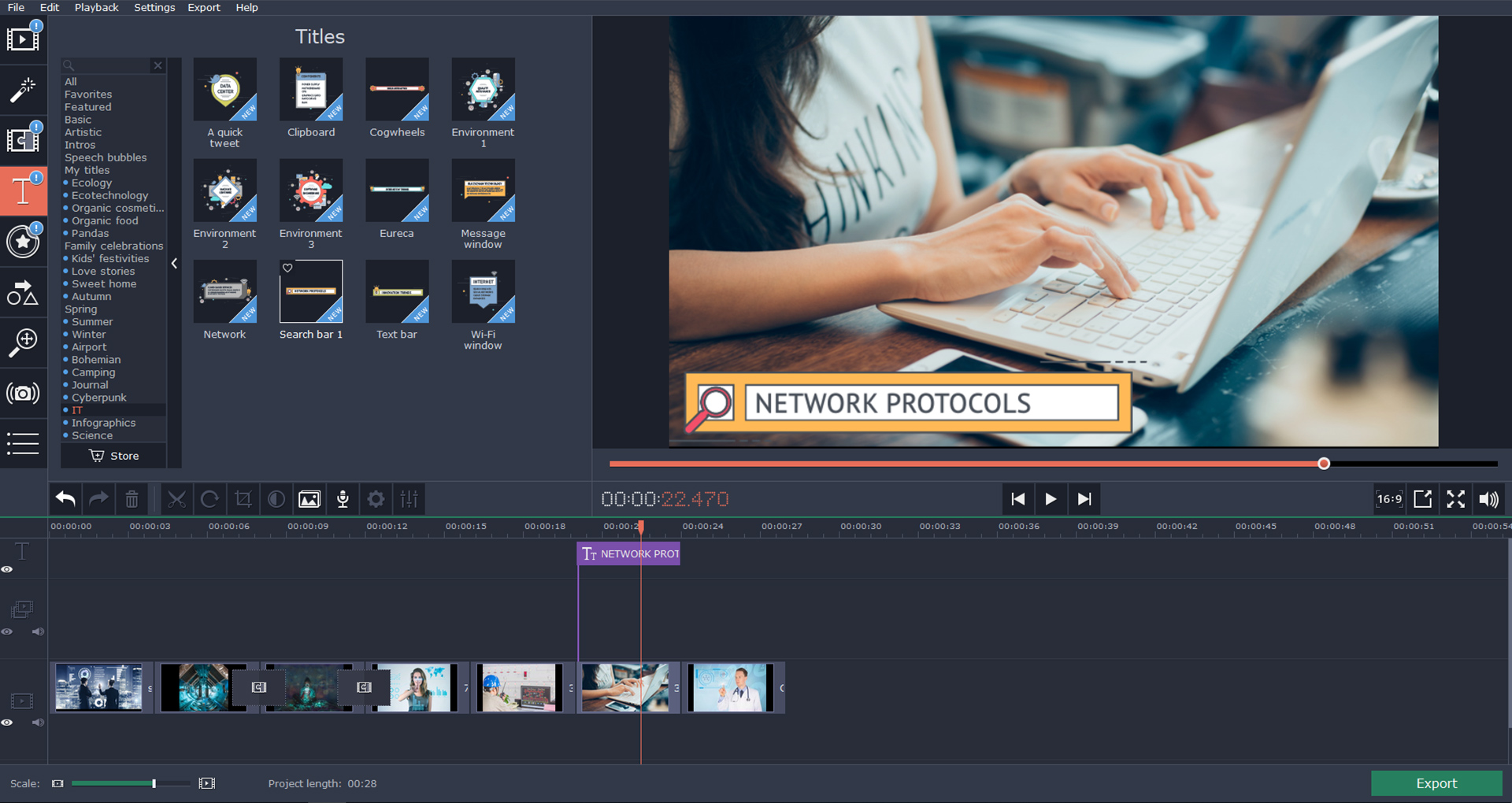 Movavi Video Editor Plus - Technology Set screenshot 5