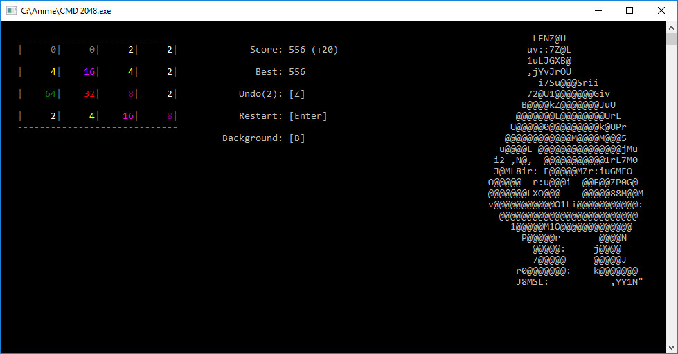 CMD 2048 screenshot 3