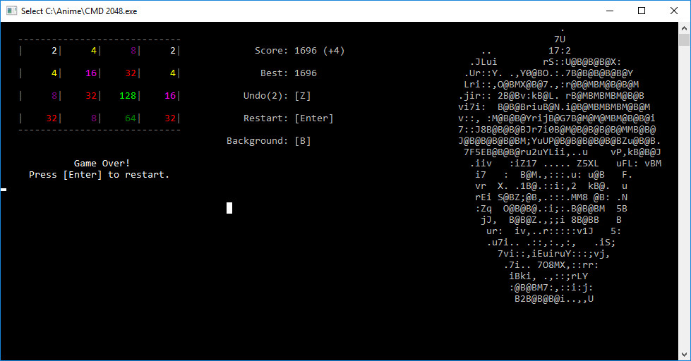 CMD 2048 screenshot 5