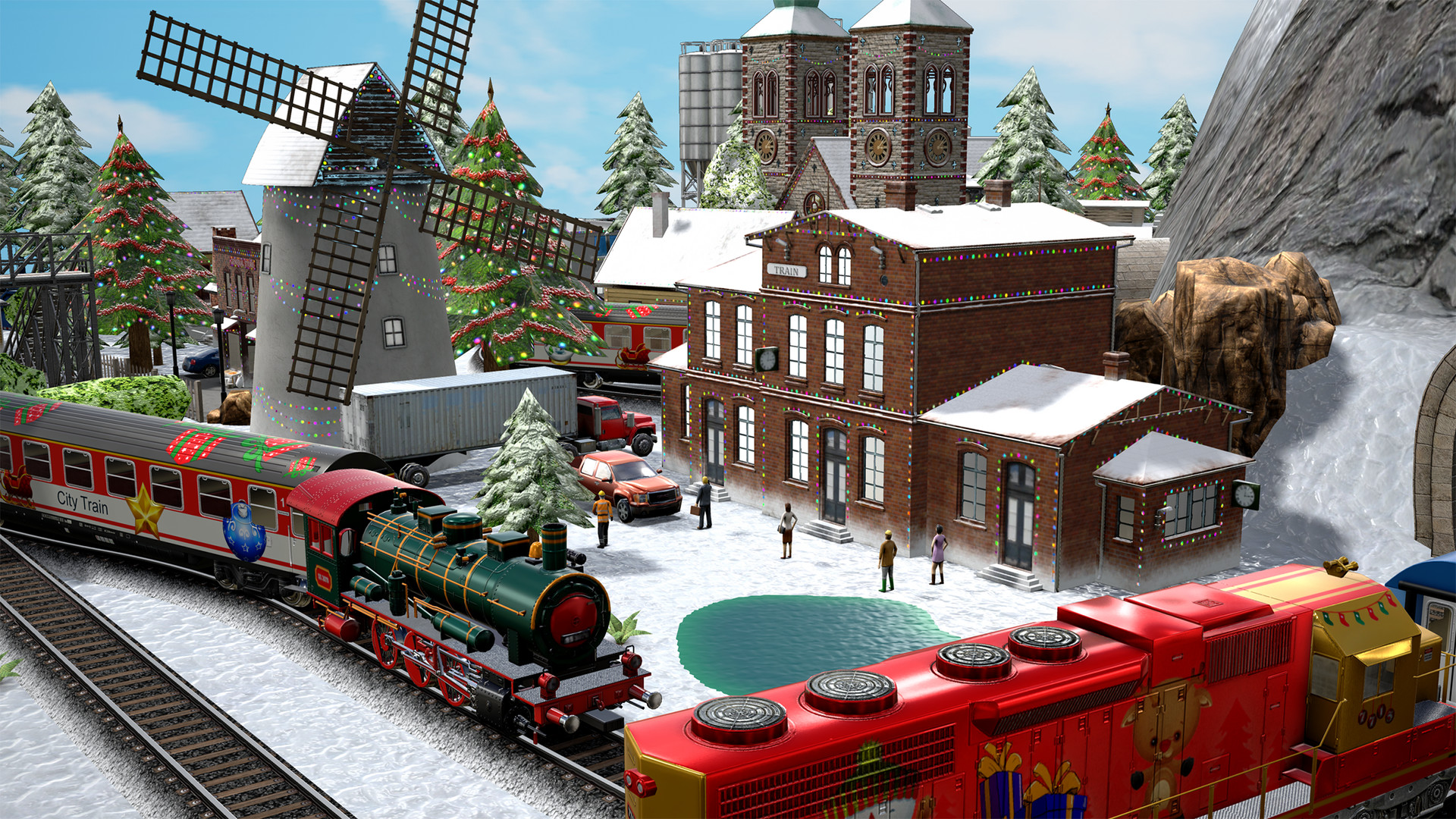 Model train christmas online