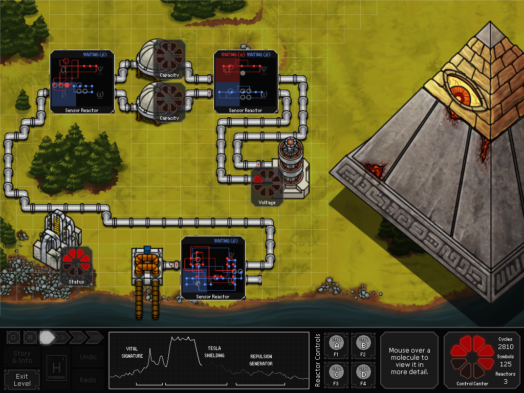 SpaceChem screenshot 1