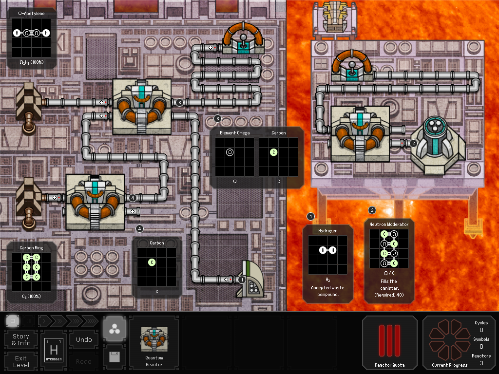 SpaceChem: 63 Corvi screenshot 1