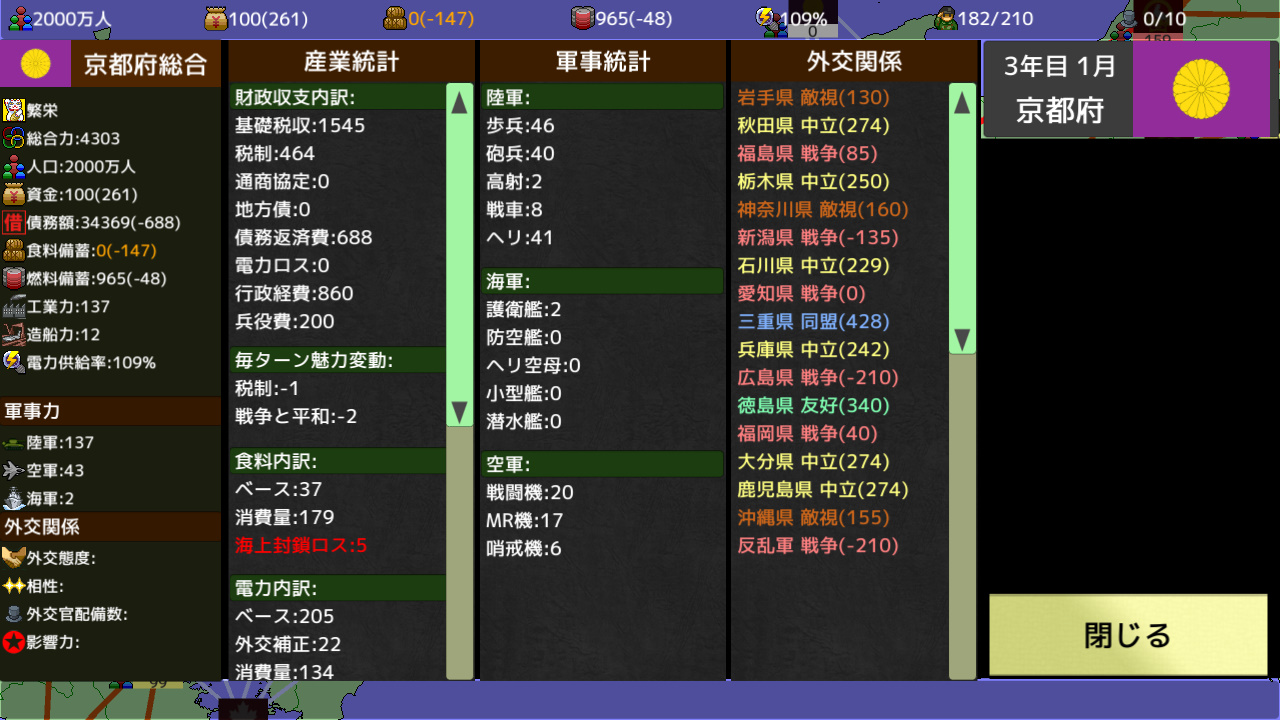 覇県を握れ ～47都道府県大戦～ screenshot 7