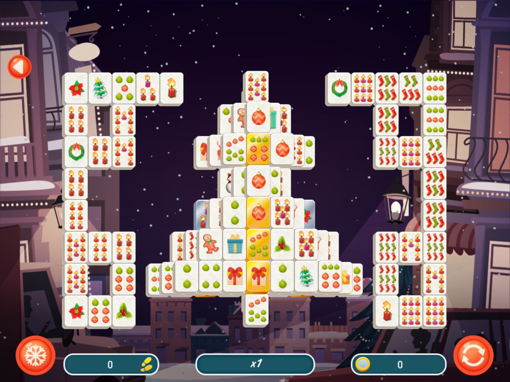 Christmas Mahjong 2 screenshot 1