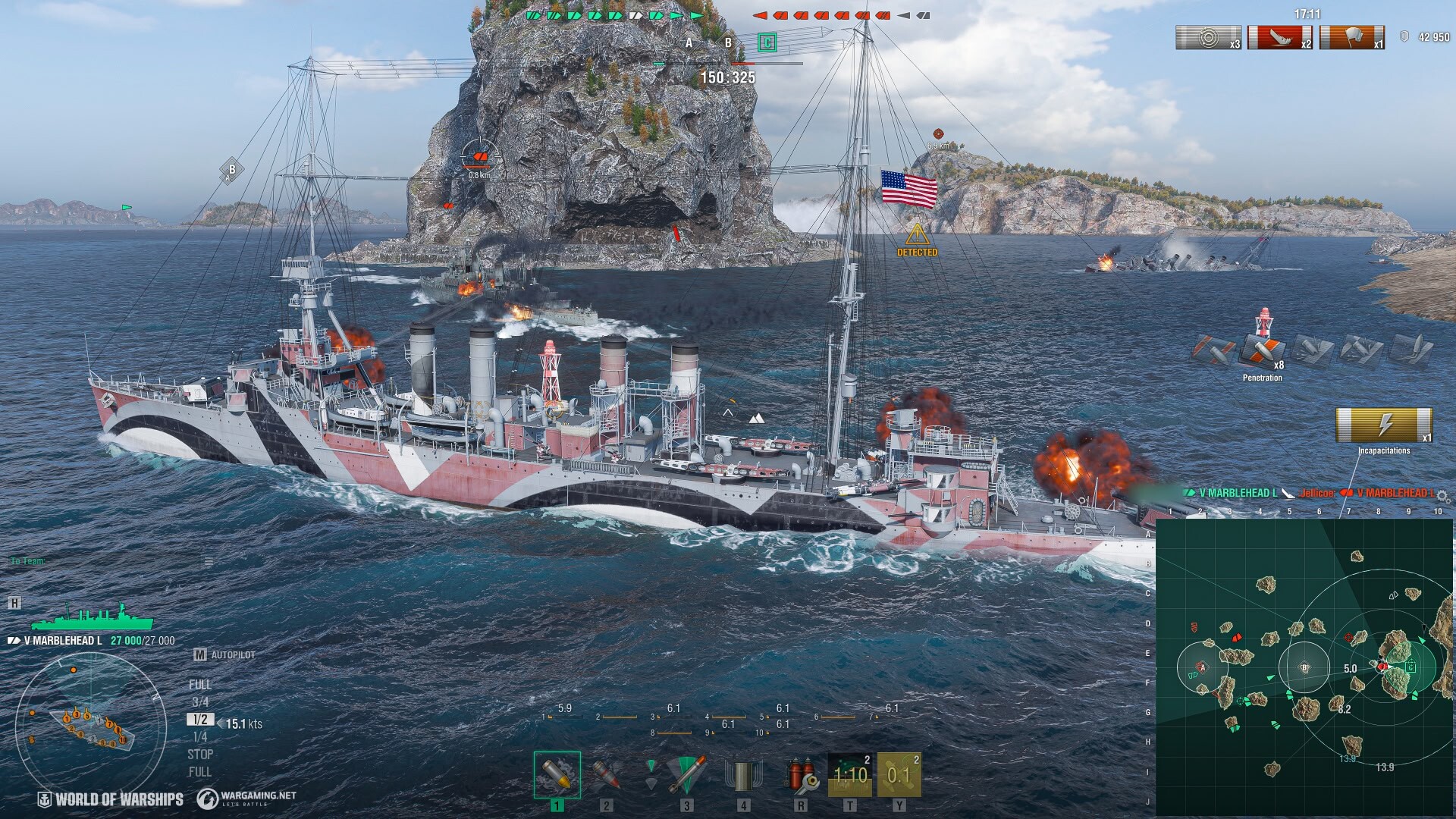 《戰艦世界》Steam 限時免費!Marblehead Lima 巡洋艦 DLC 0 元免費領取