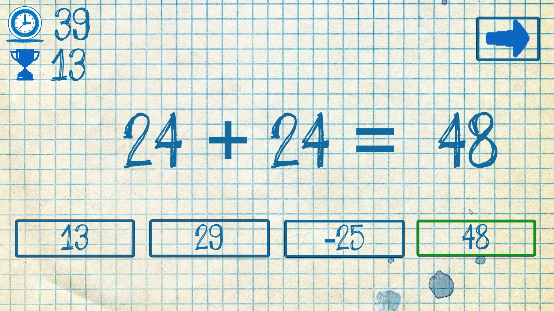 The young mathematician: Easy difficulty screenshot 5