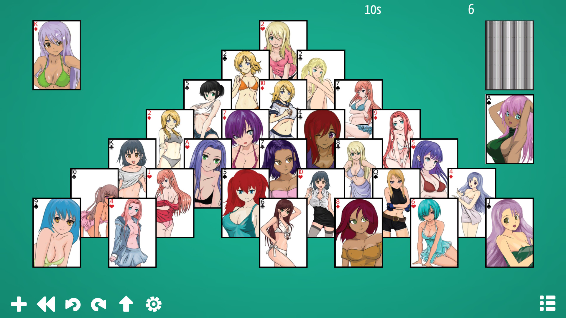 Anime Babes: Solitaire screenshot 6