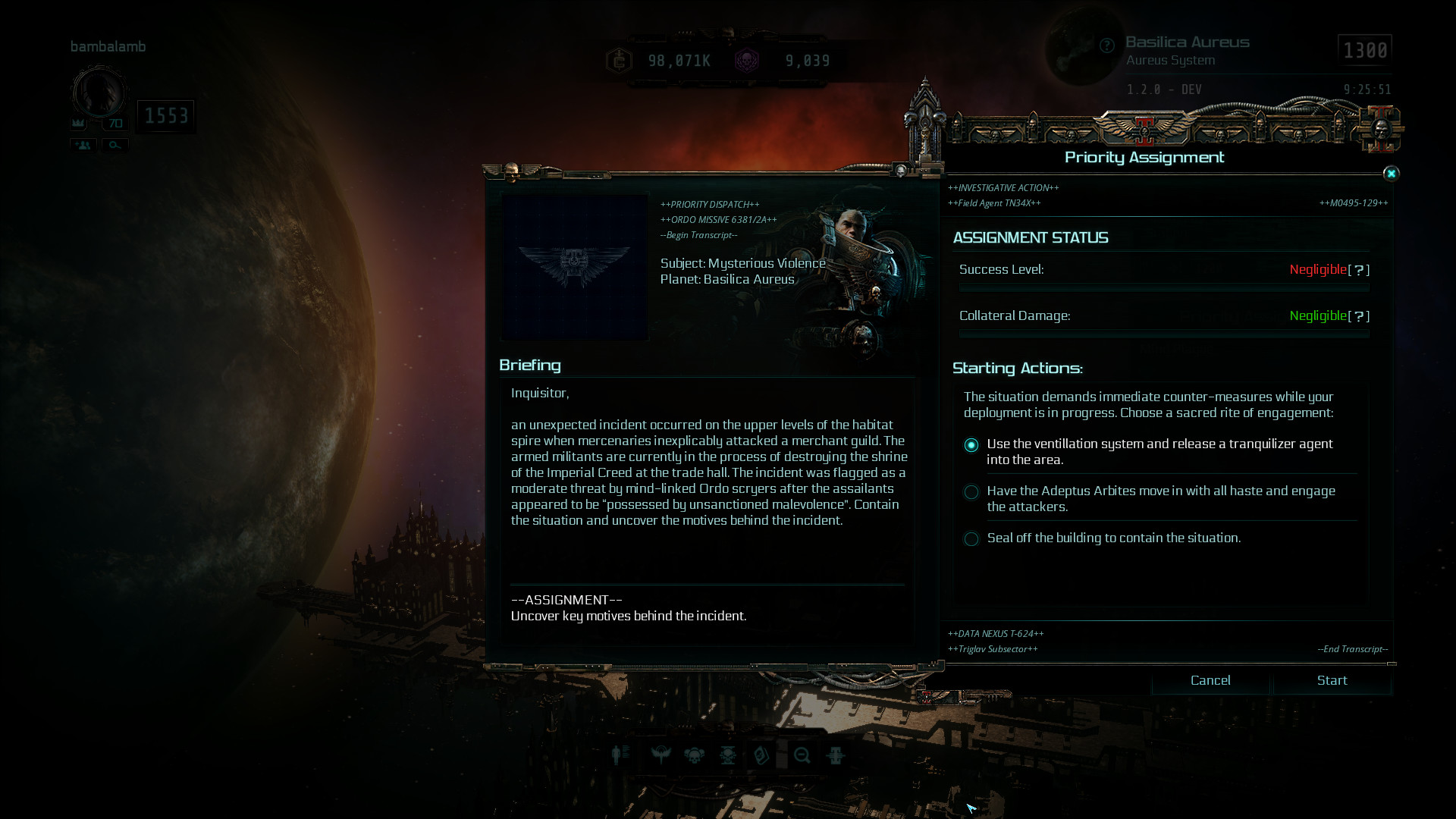Warhammer 40,000: Inquisitor - Martyr - Mind Plague screenshot 1
