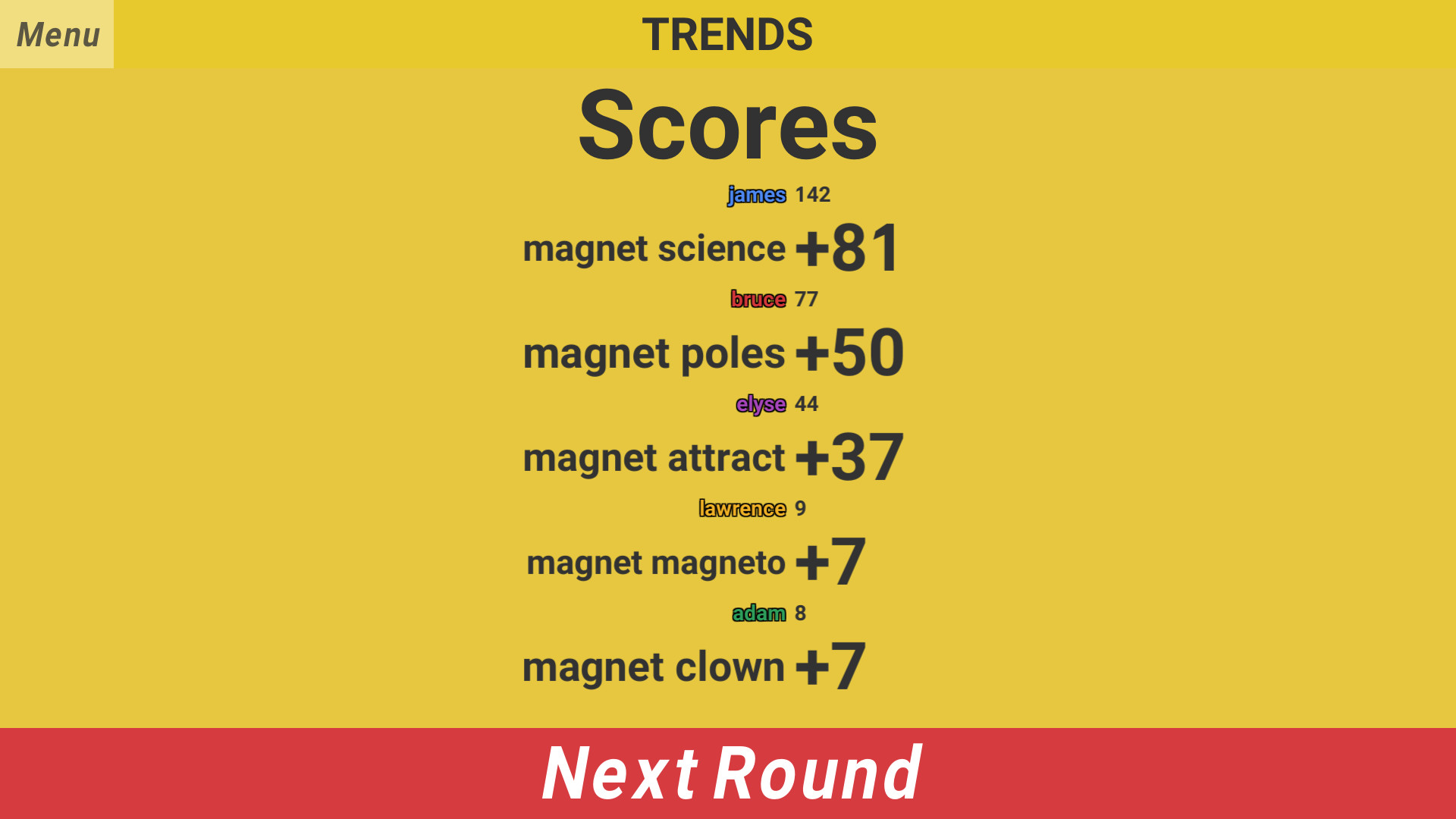 Trends screenshot 2