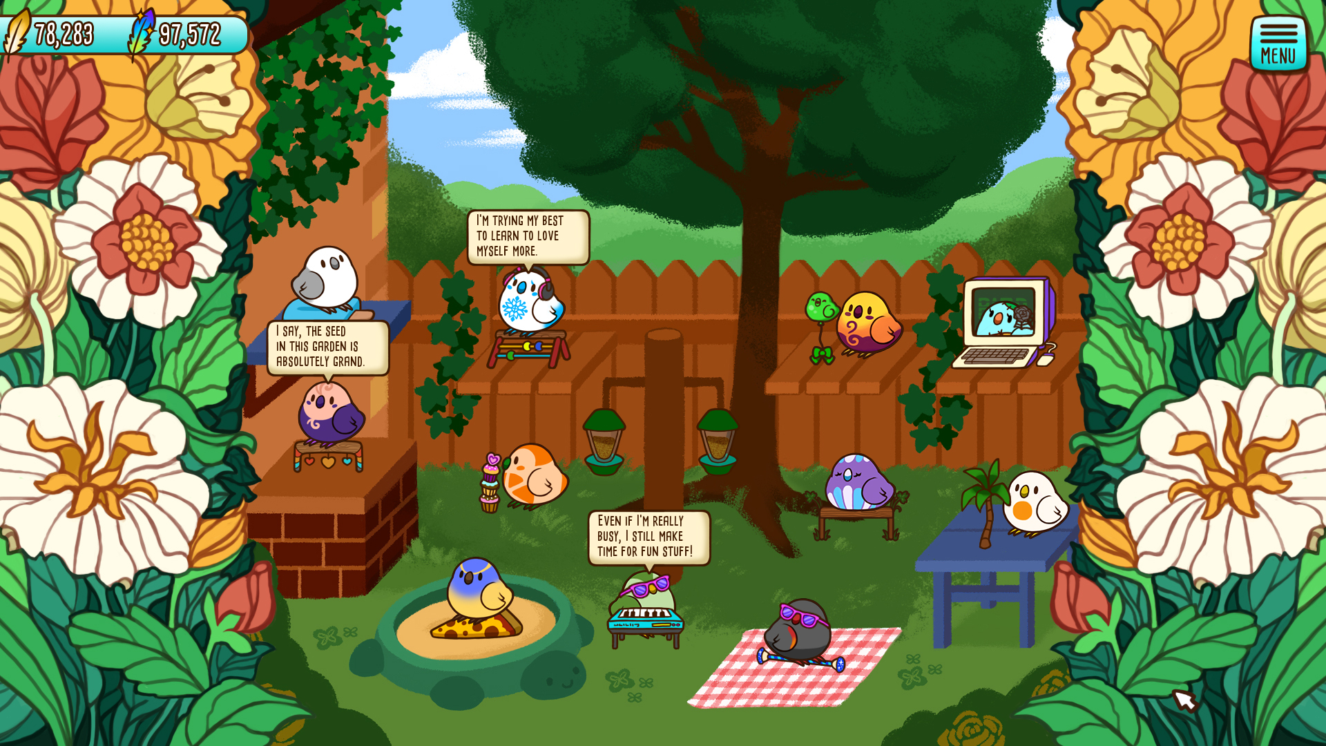 Tiny Bird Garden Deluxe screenshot 1