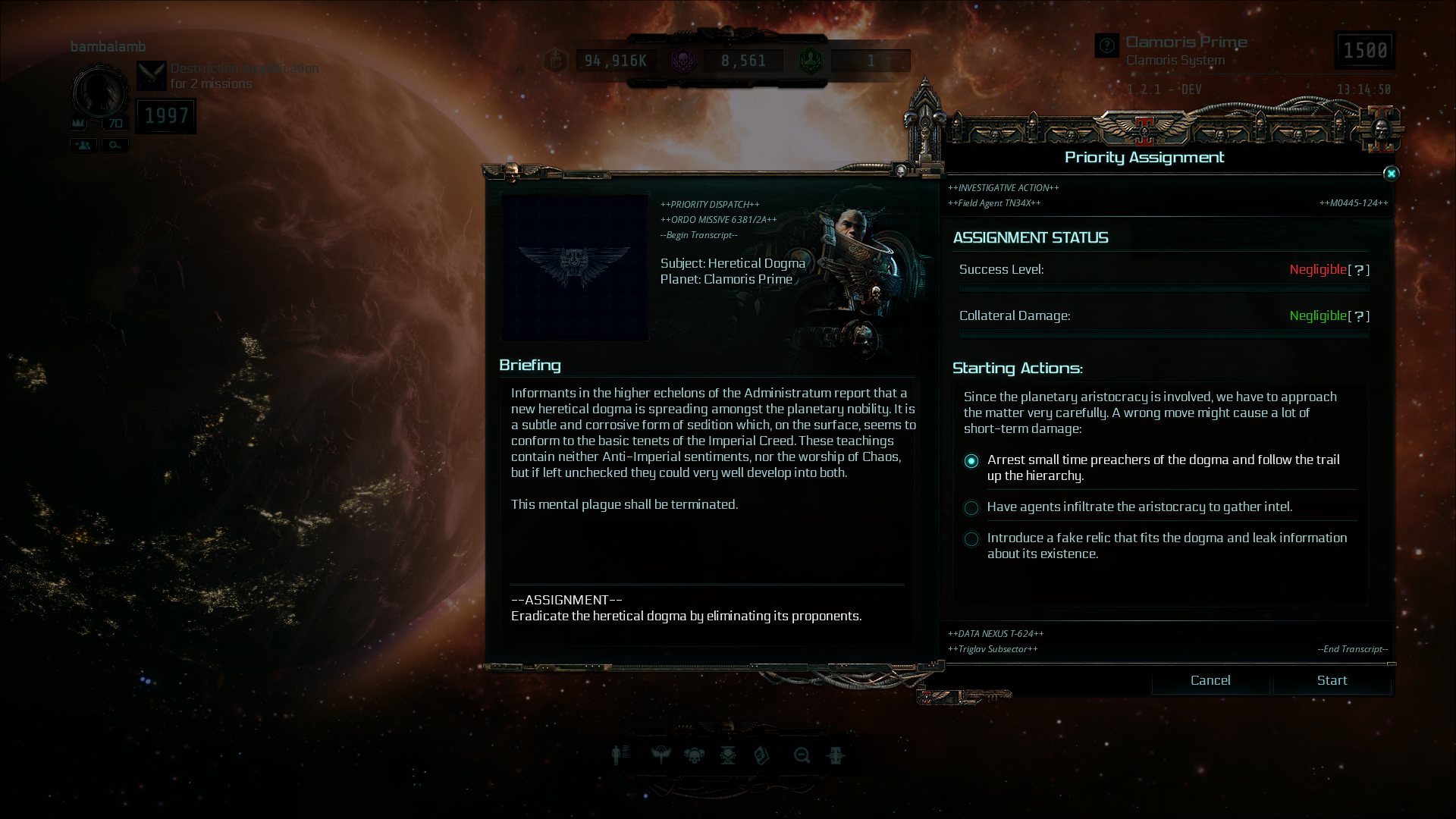 Warhammer 40,000: Inquisitor - Martyr - Faith Undone screenshot 1