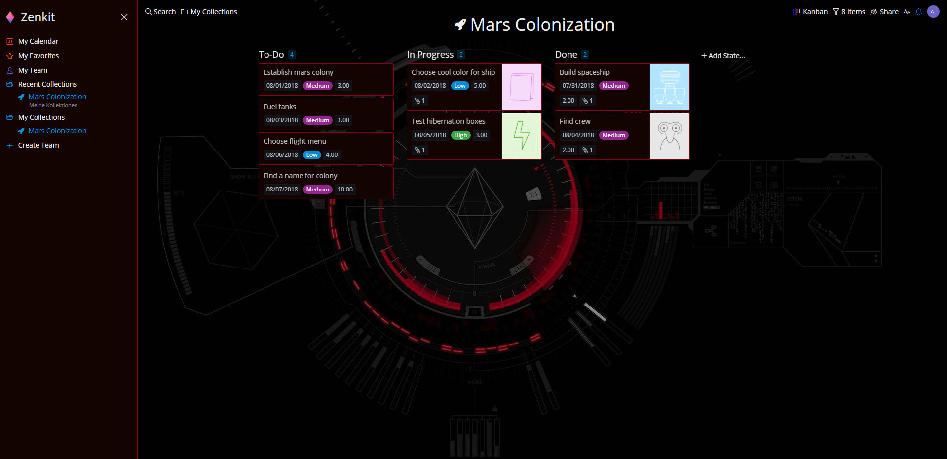 Zenkit screenshot 3