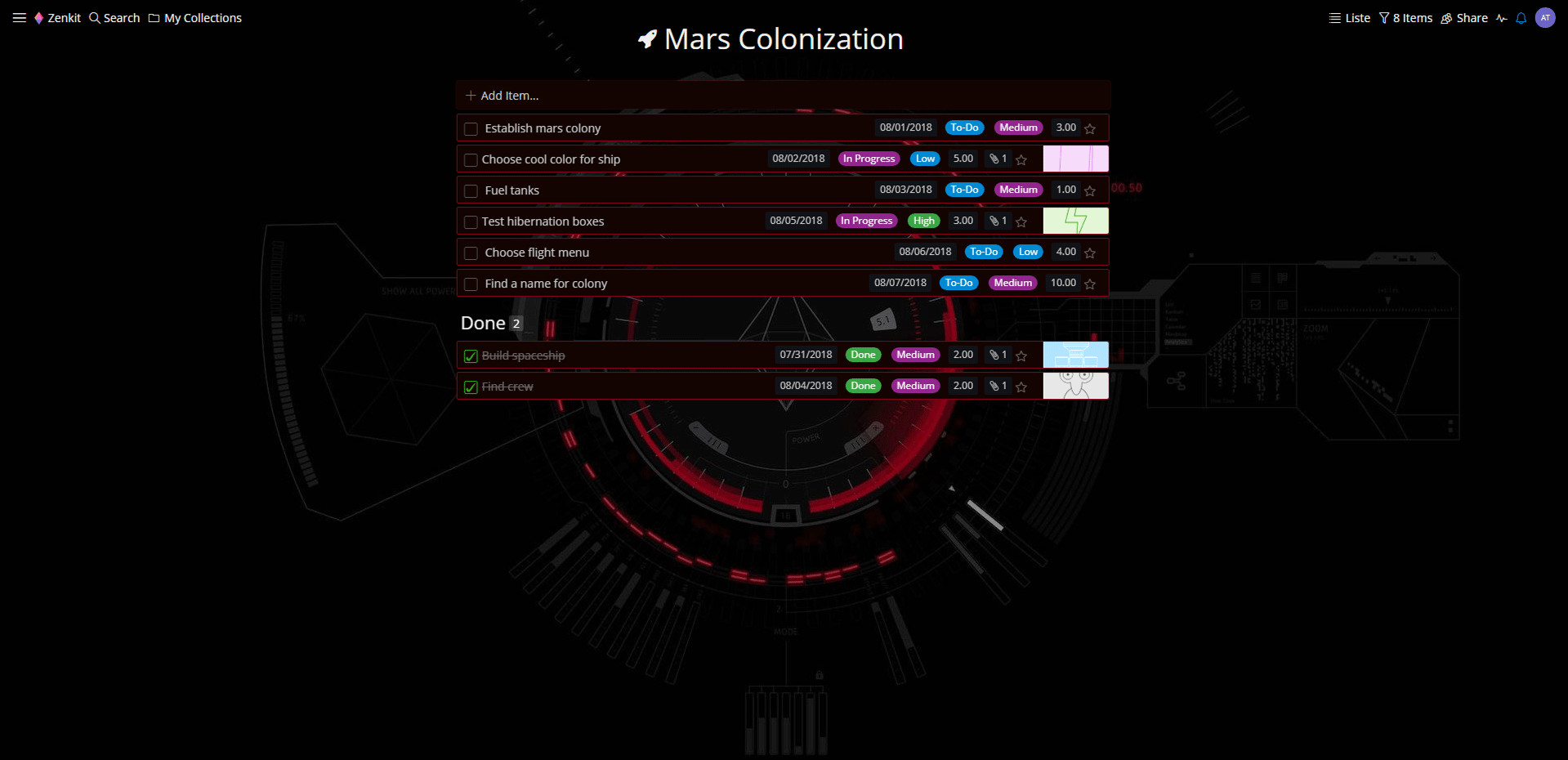 Zenkit screenshot 4