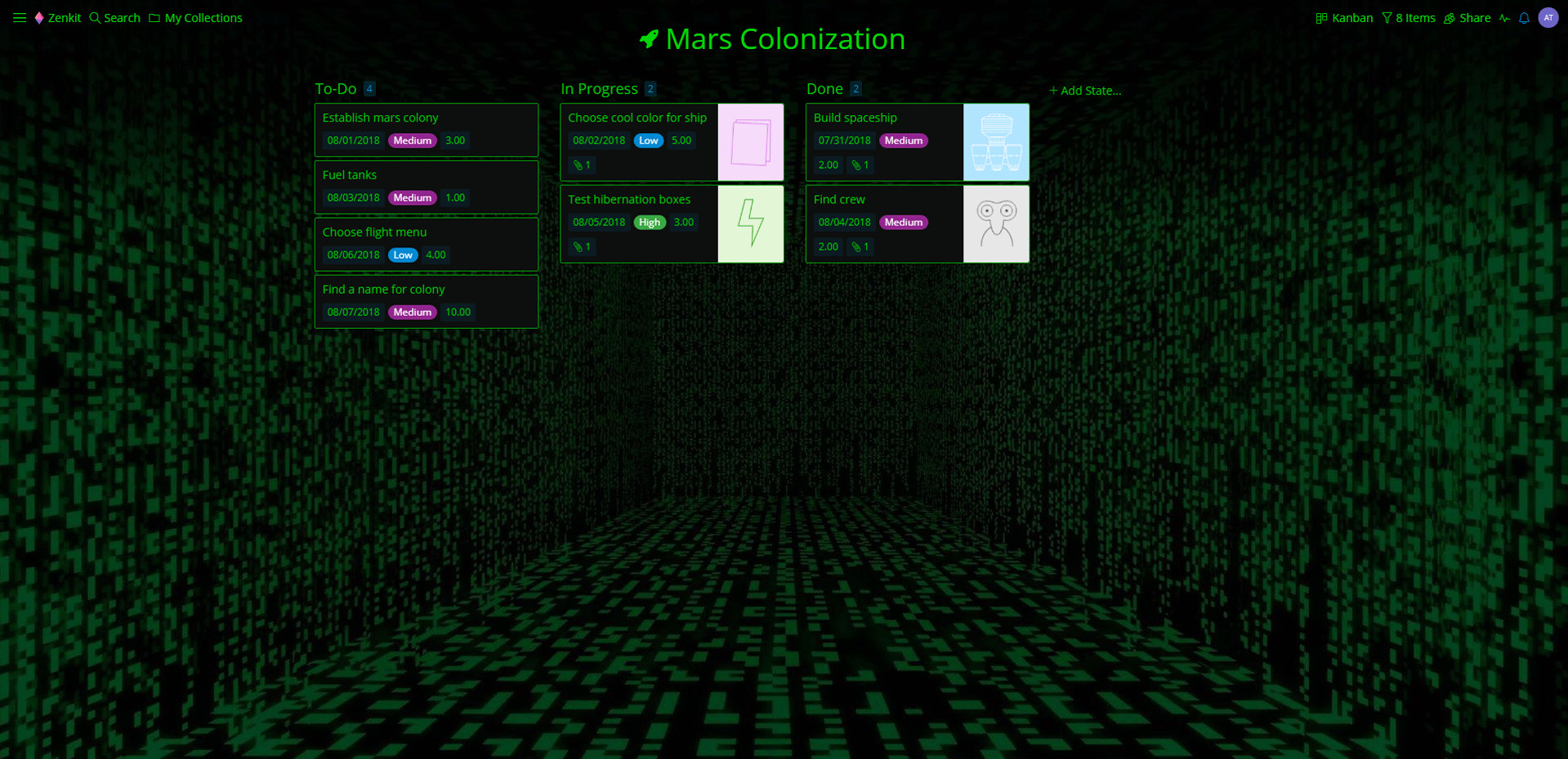 Zenkit screenshot 1
