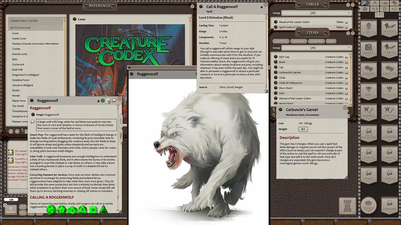 Fantasy Grounds - Creature Codex (5E) screenshot 4