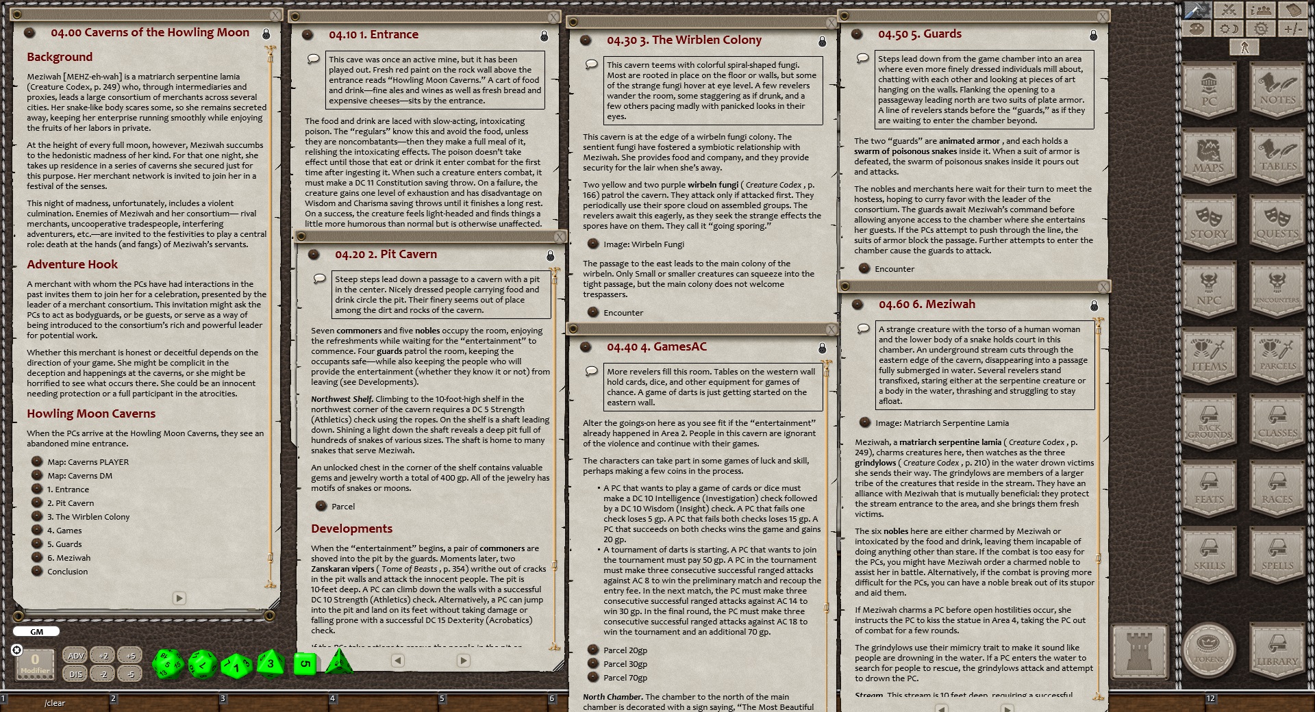 Fantasy Grounds - Creature Codex Lairs (5E) screenshot 5