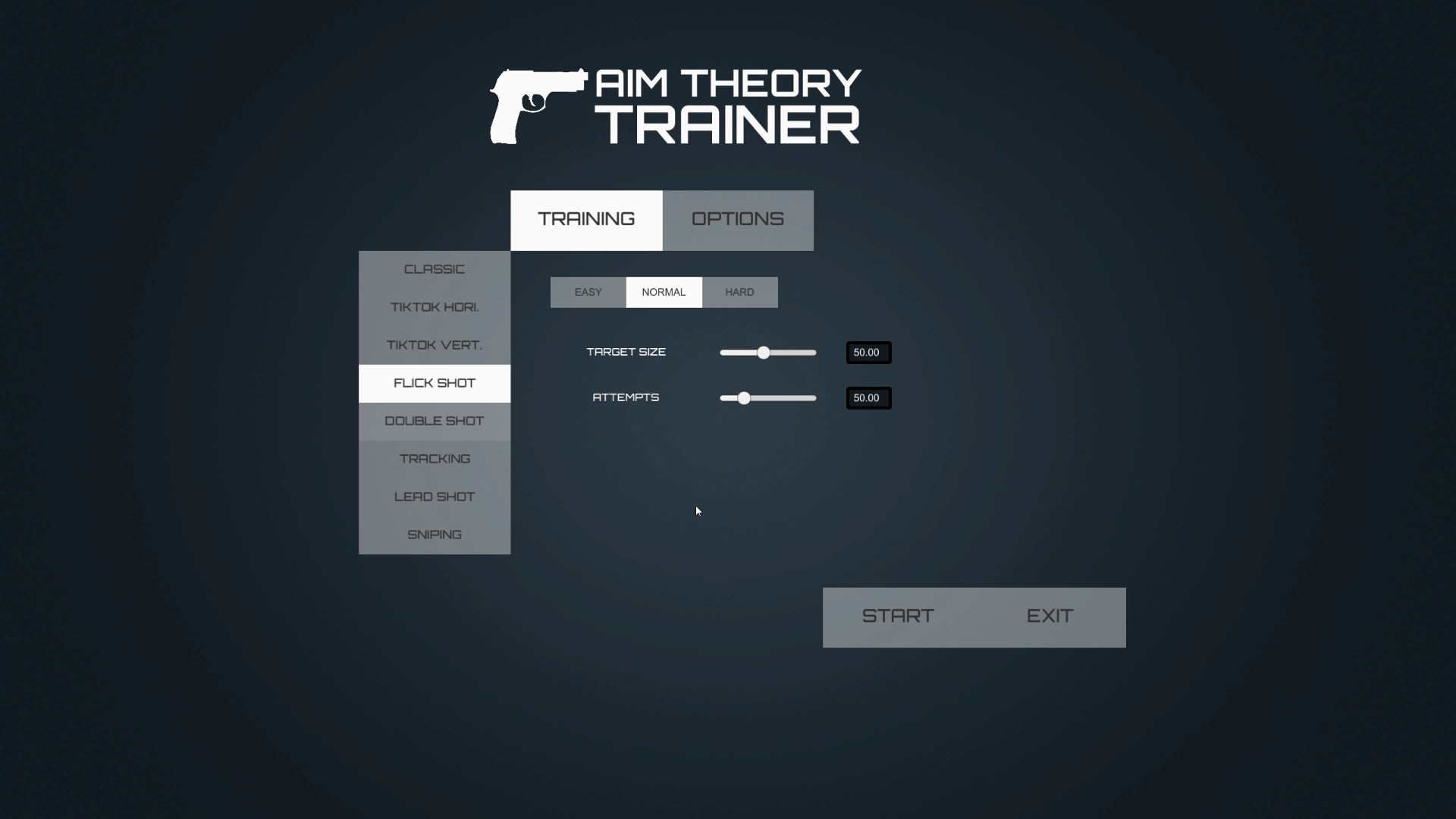 Aim Theory - Trainer screenshot 1