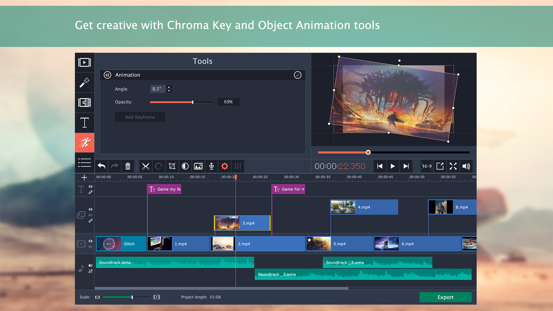 Movavi Video Editor 15 Plus screenshot 3