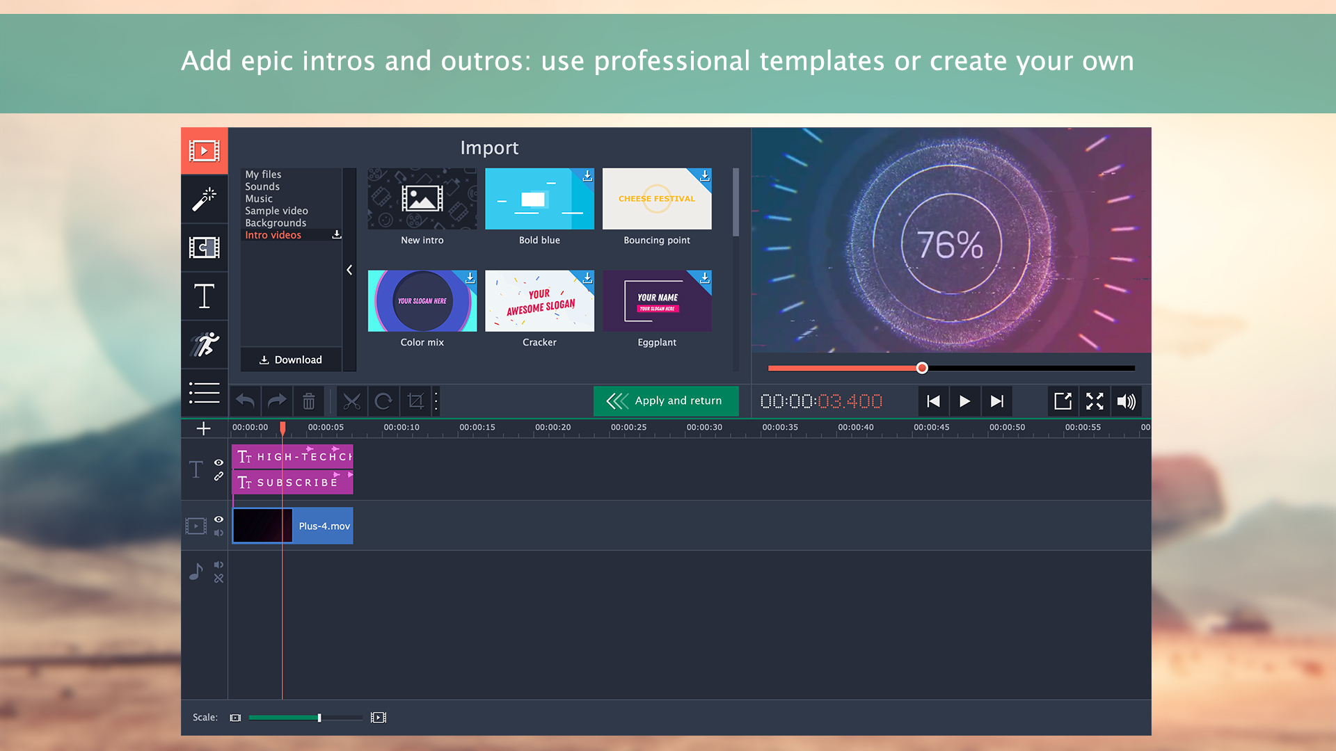 Movavi Video Editor 15 Plus screenshot 4