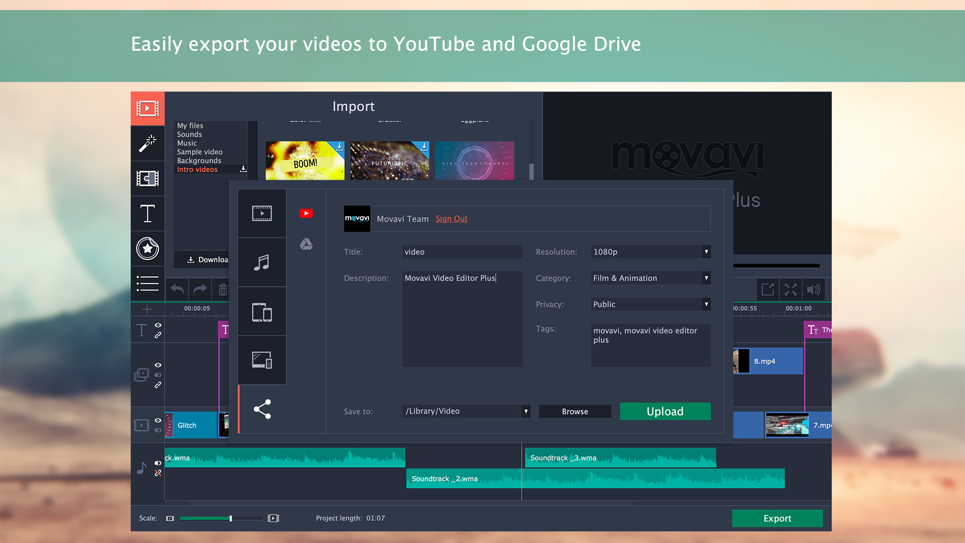 Movavi Video Editor 15 Plus screenshot 5