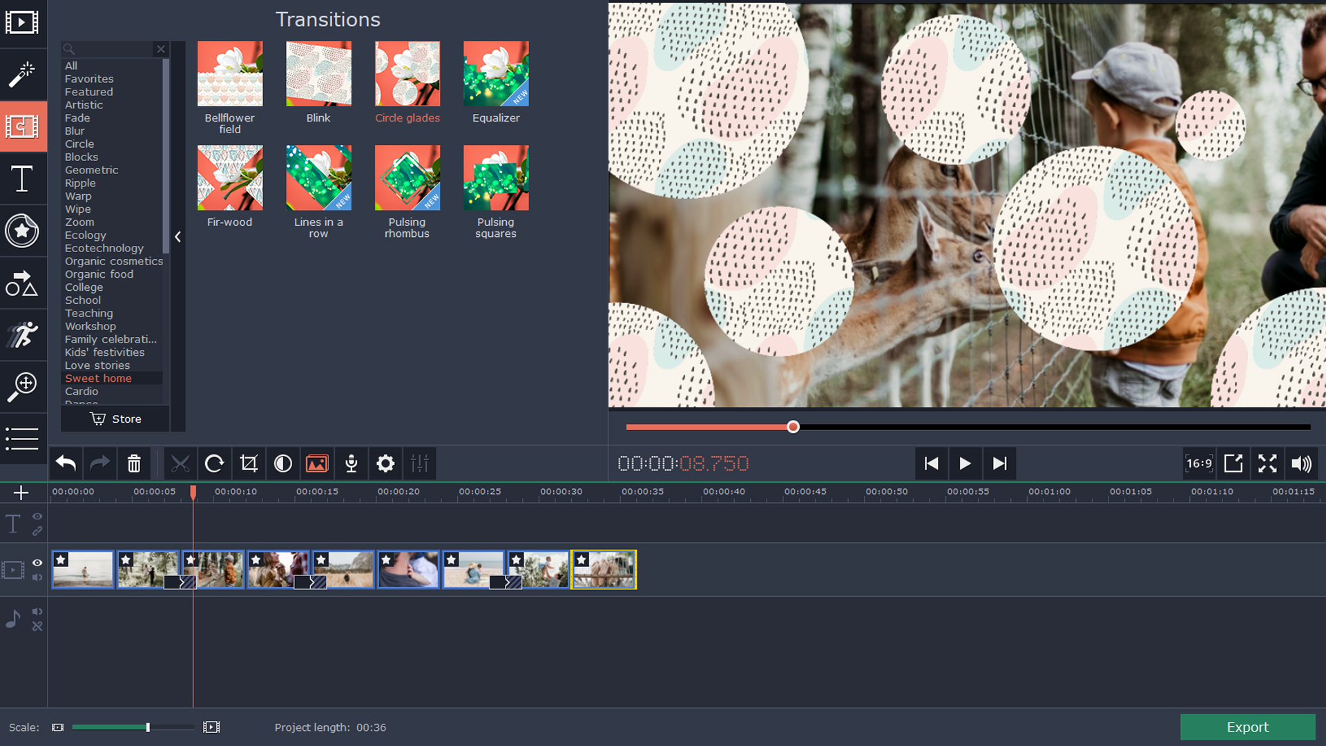 Movavi Video Editor 15 Plus - Family Set screenshot 3