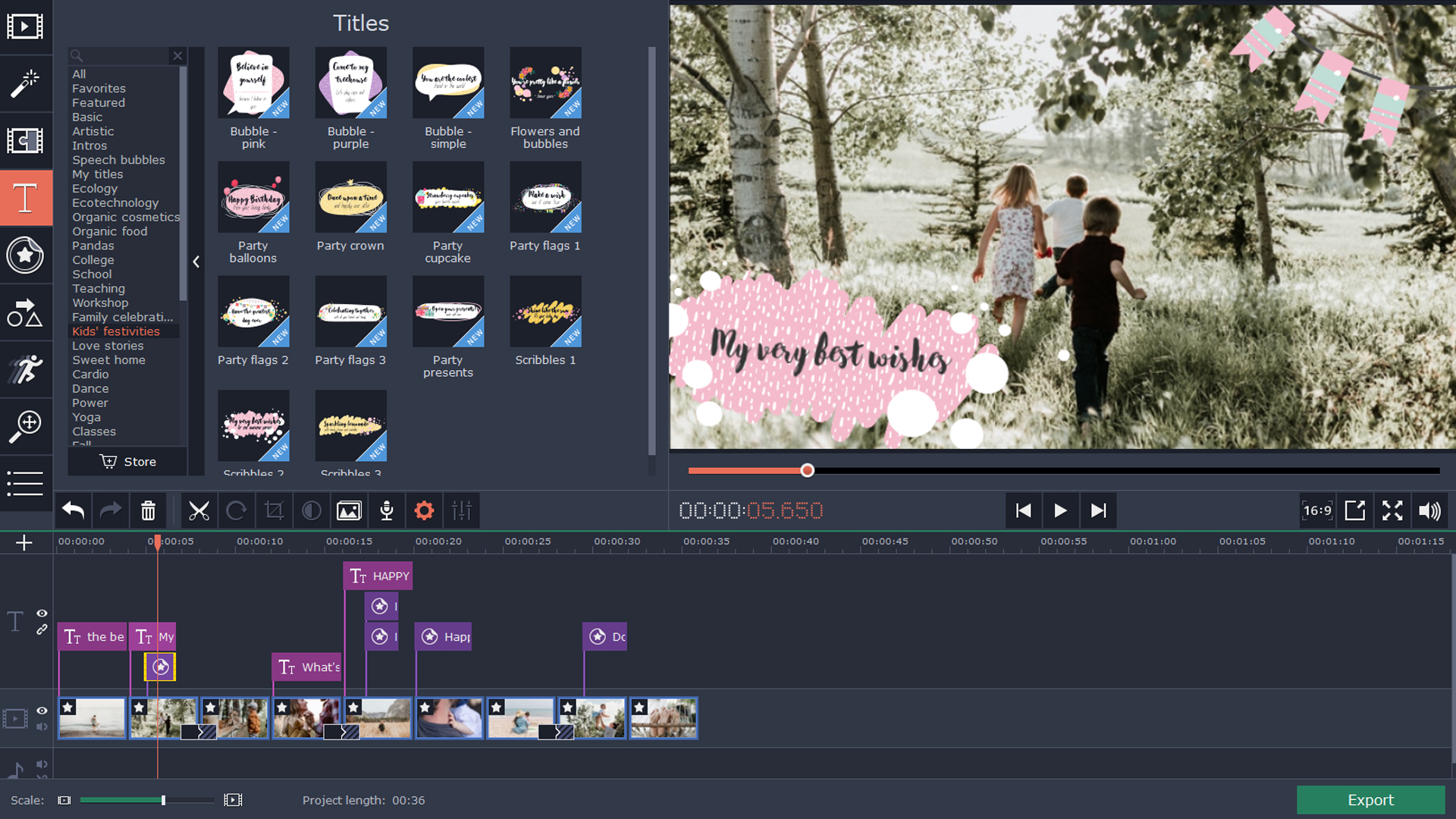 Movavi Video Editor 15 Plus - Family Set screenshot 5