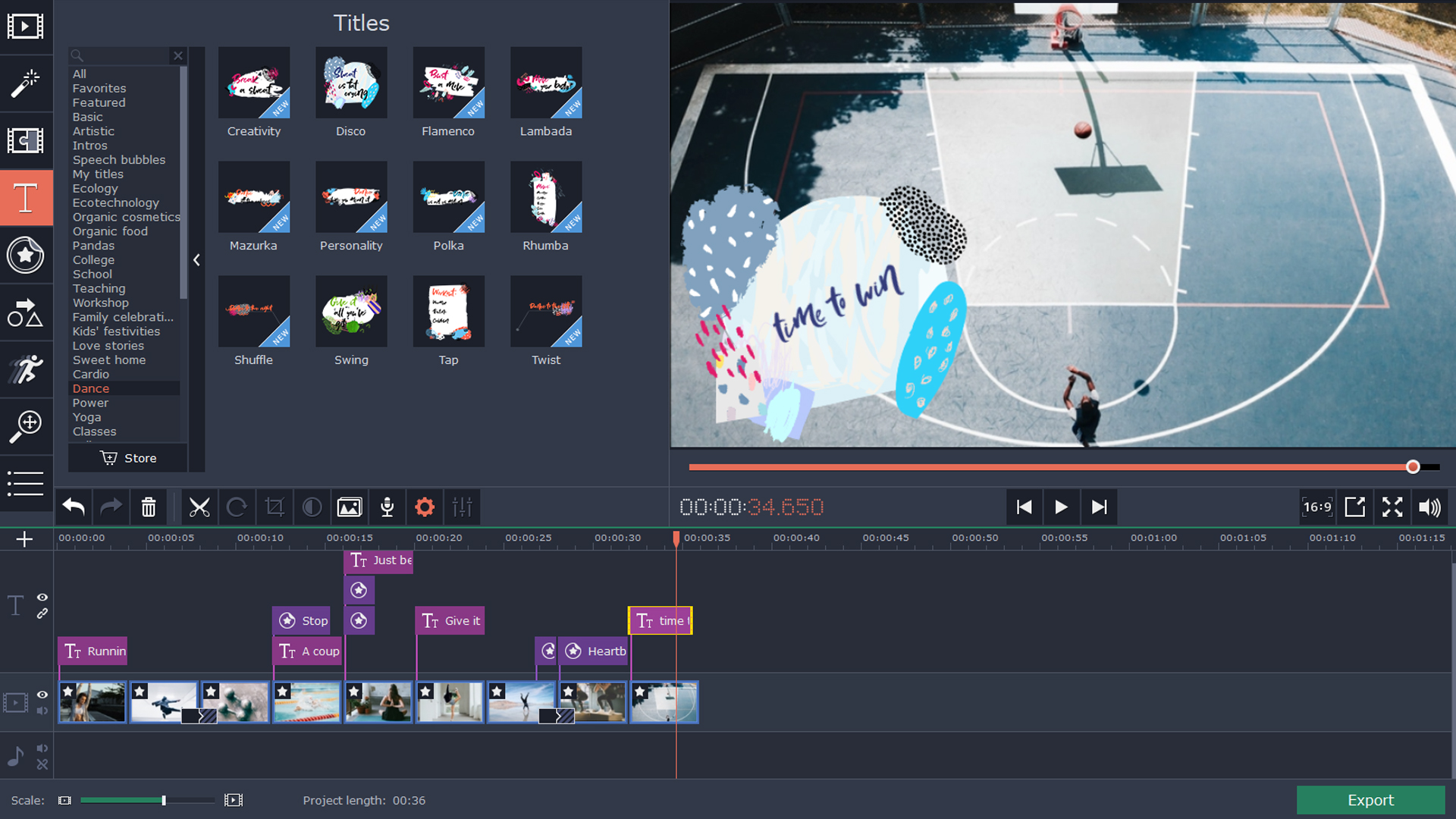 Movavi Video Editor 15 Plus - Fitness Set screenshot 5