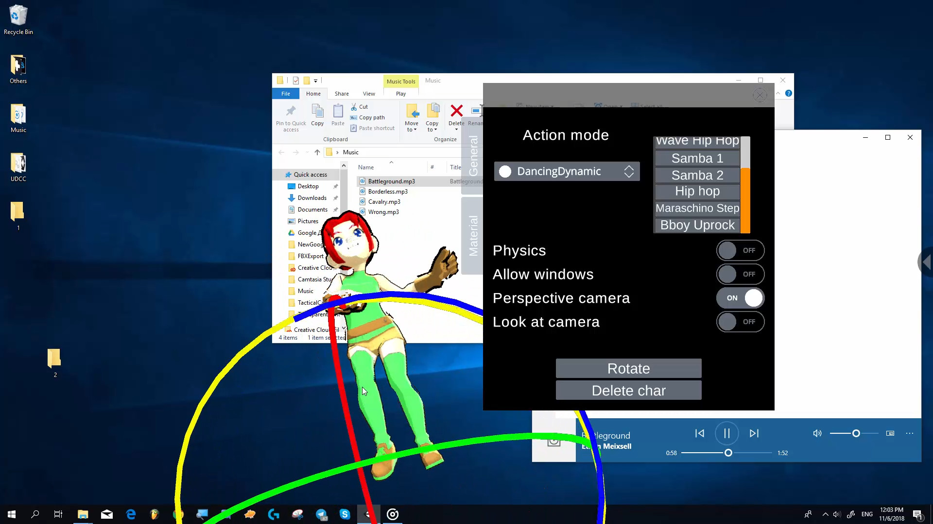 Ultimate Desktop Character Engine screenshot 3