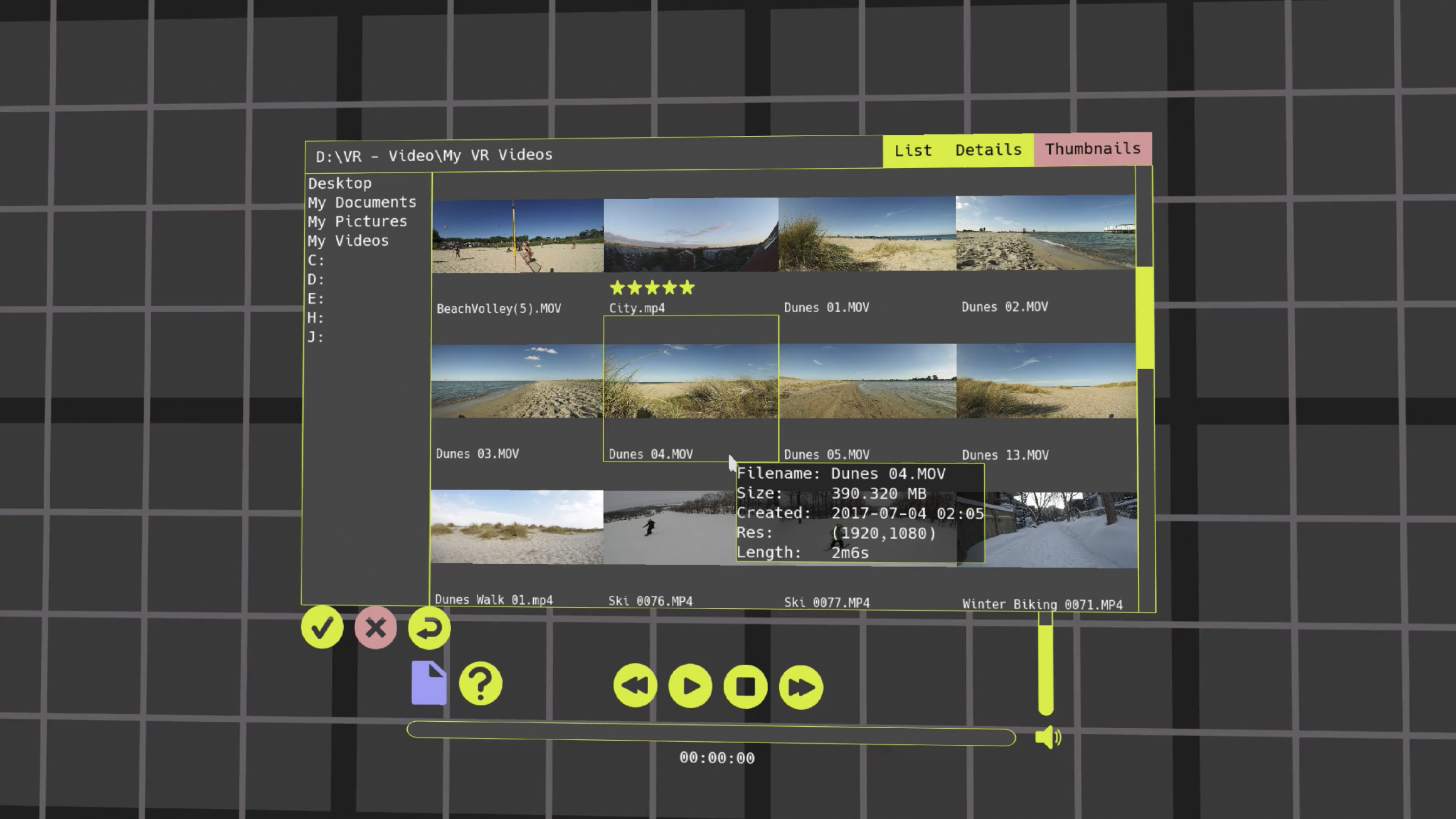 NexVR Video Player screenshot 2