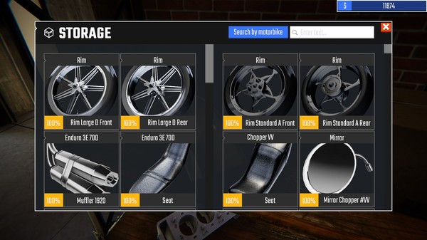 Biker Garage: Mechanic Simulator screenshot