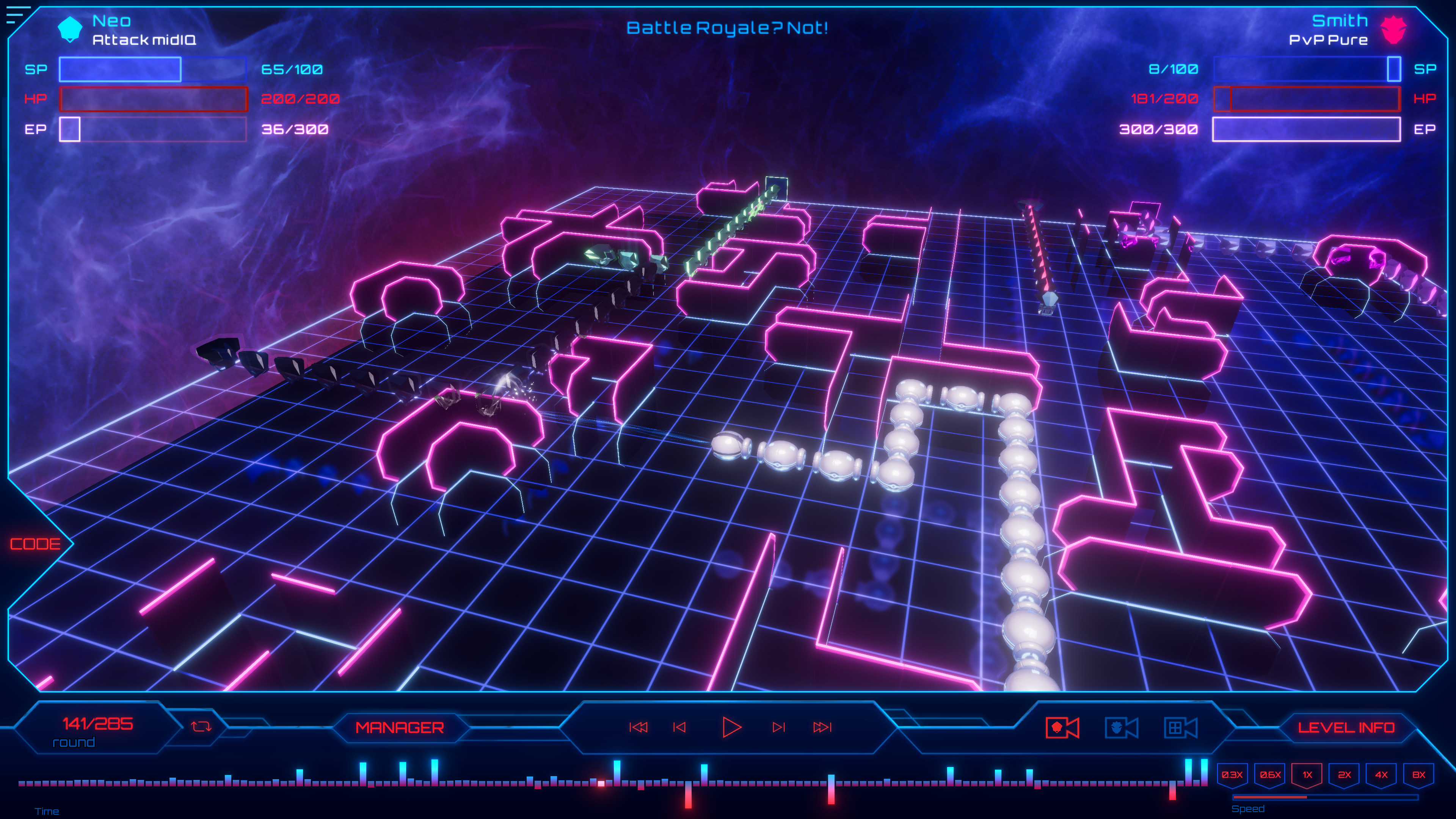 RoboSnakes: Core Wars Legacy screenshot 1
