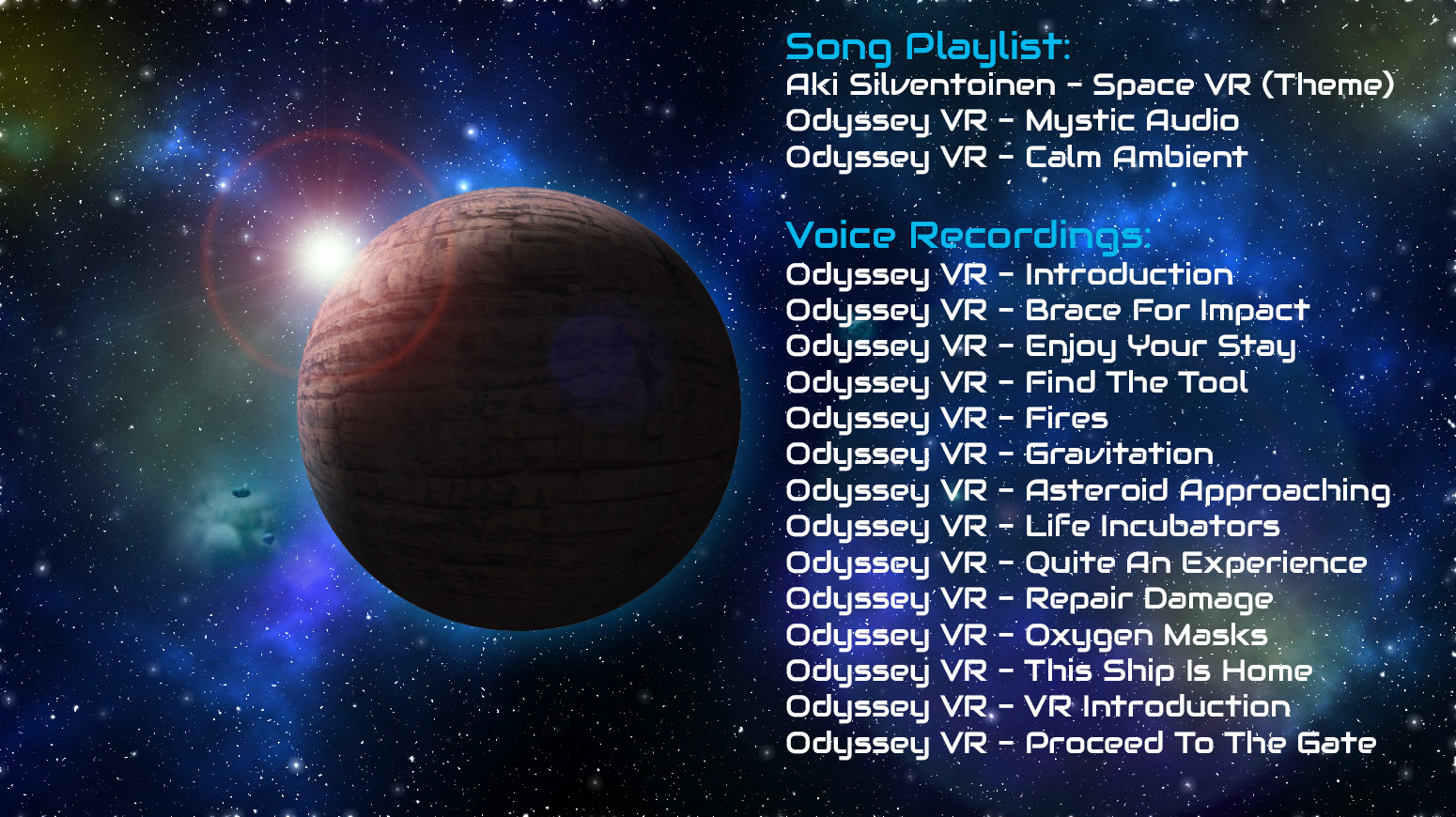 Odyssey Soundtrack screenshot 1