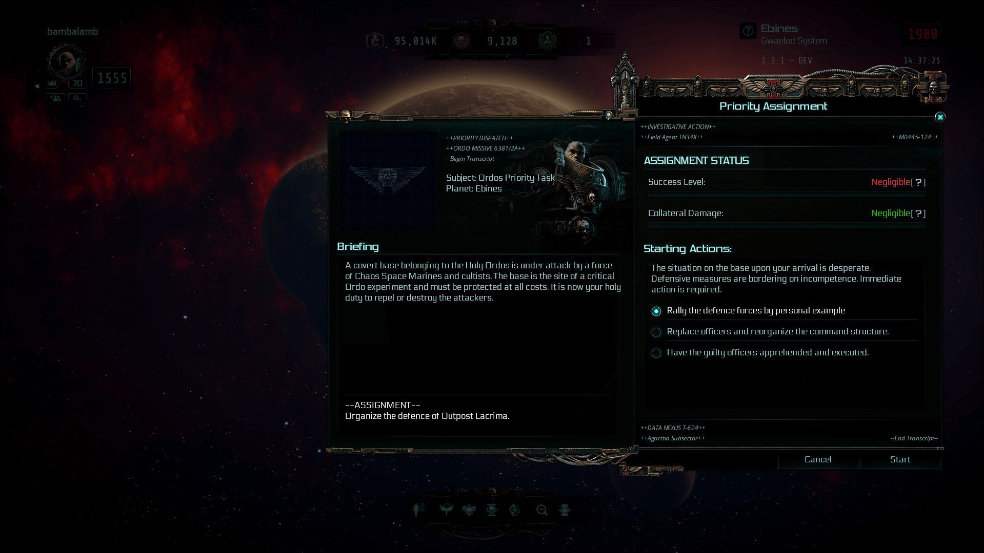 Warhammer 40,000: Inquisitor - Martyr - Occult Siege screenshot 1