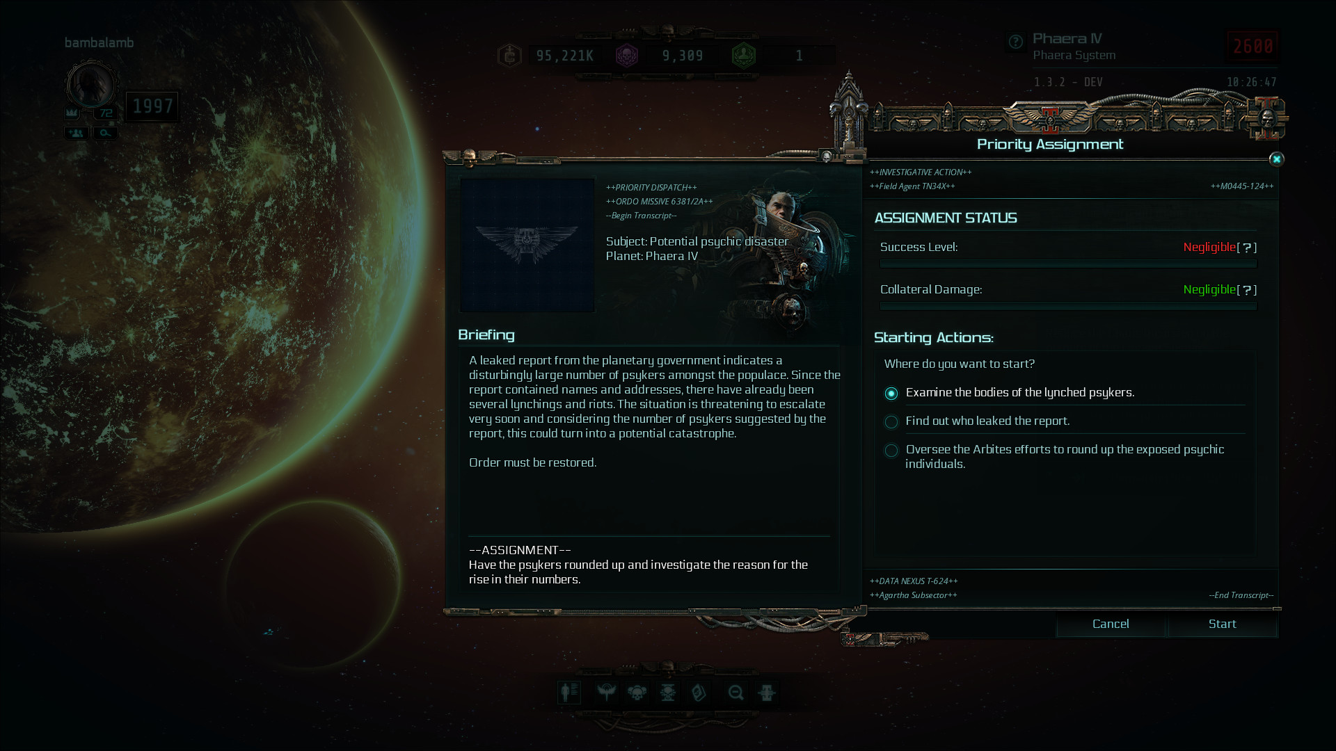 Warhammer 40,000: Inquisitor - Martyr - Discordant Choir screenshot 1