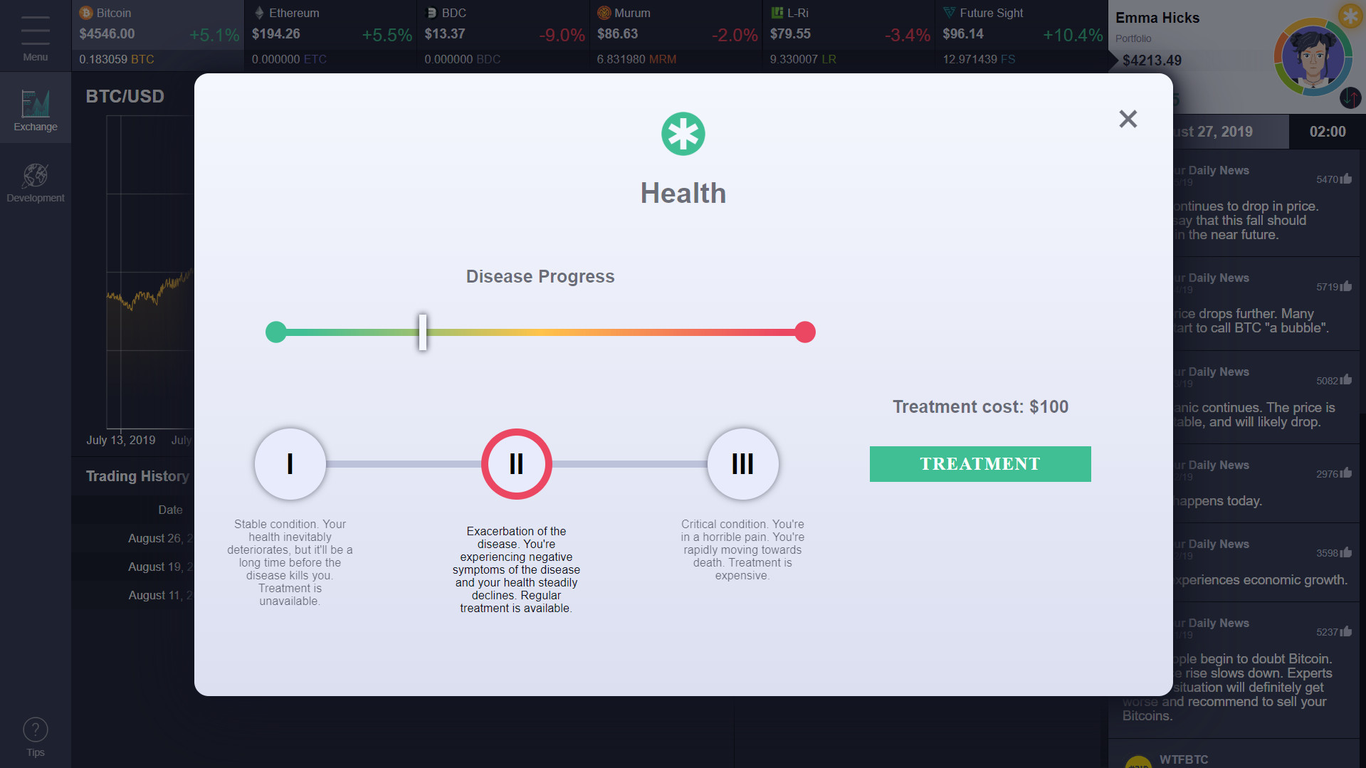 Cryptofall: Investor simulator screenshot 5