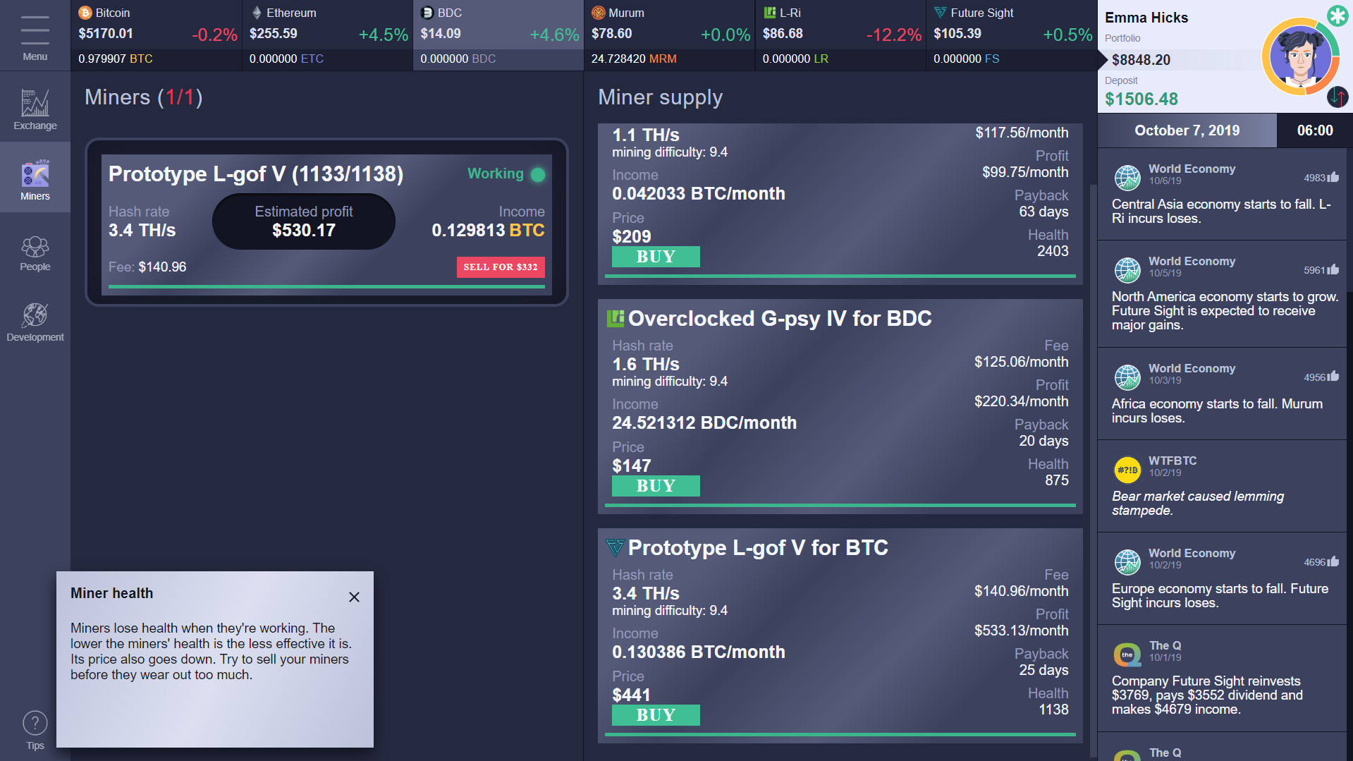 Cryptofall: Investor simulator screenshot 6