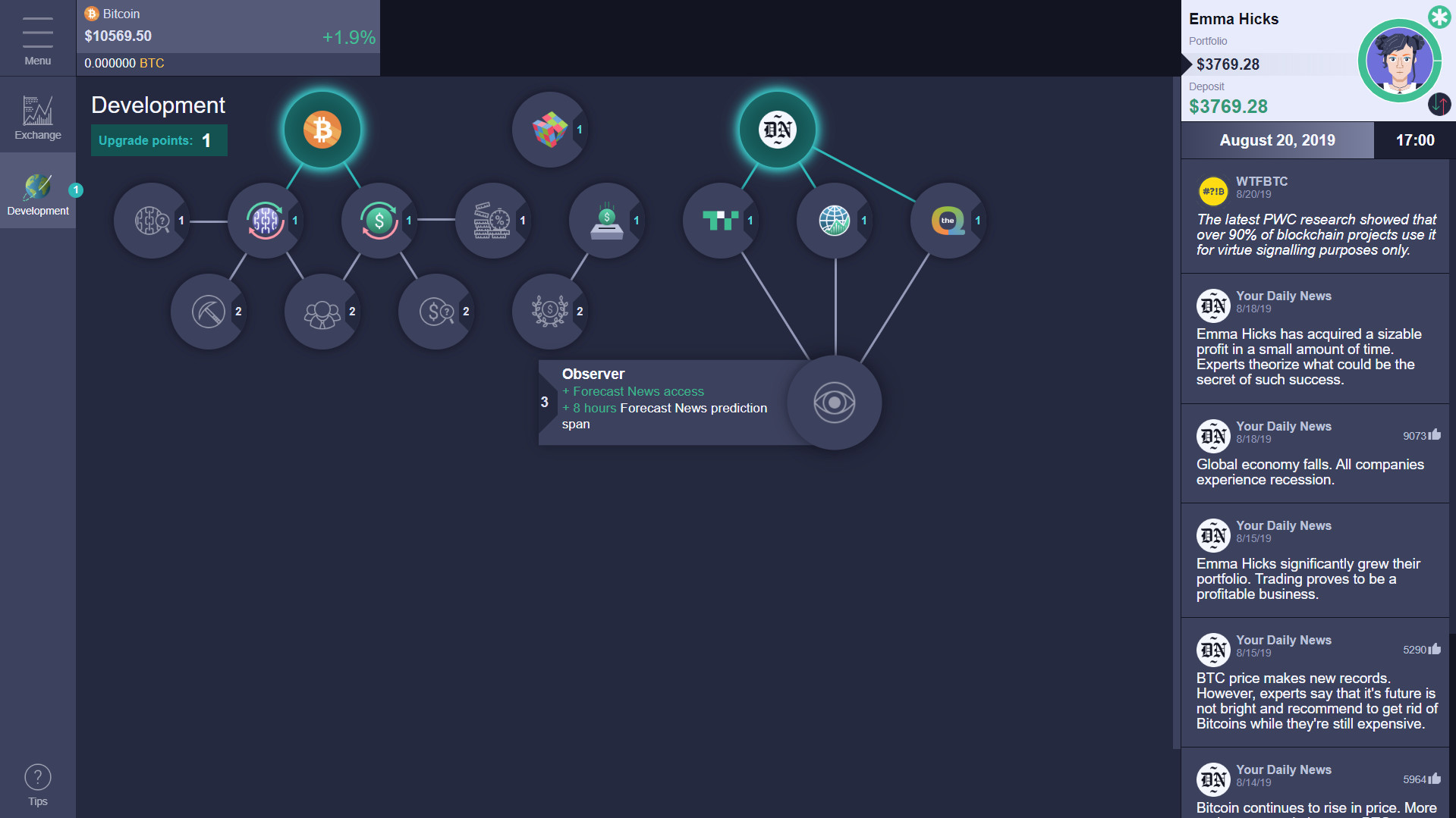 Cryptofall: Investor simulator screenshot 3
