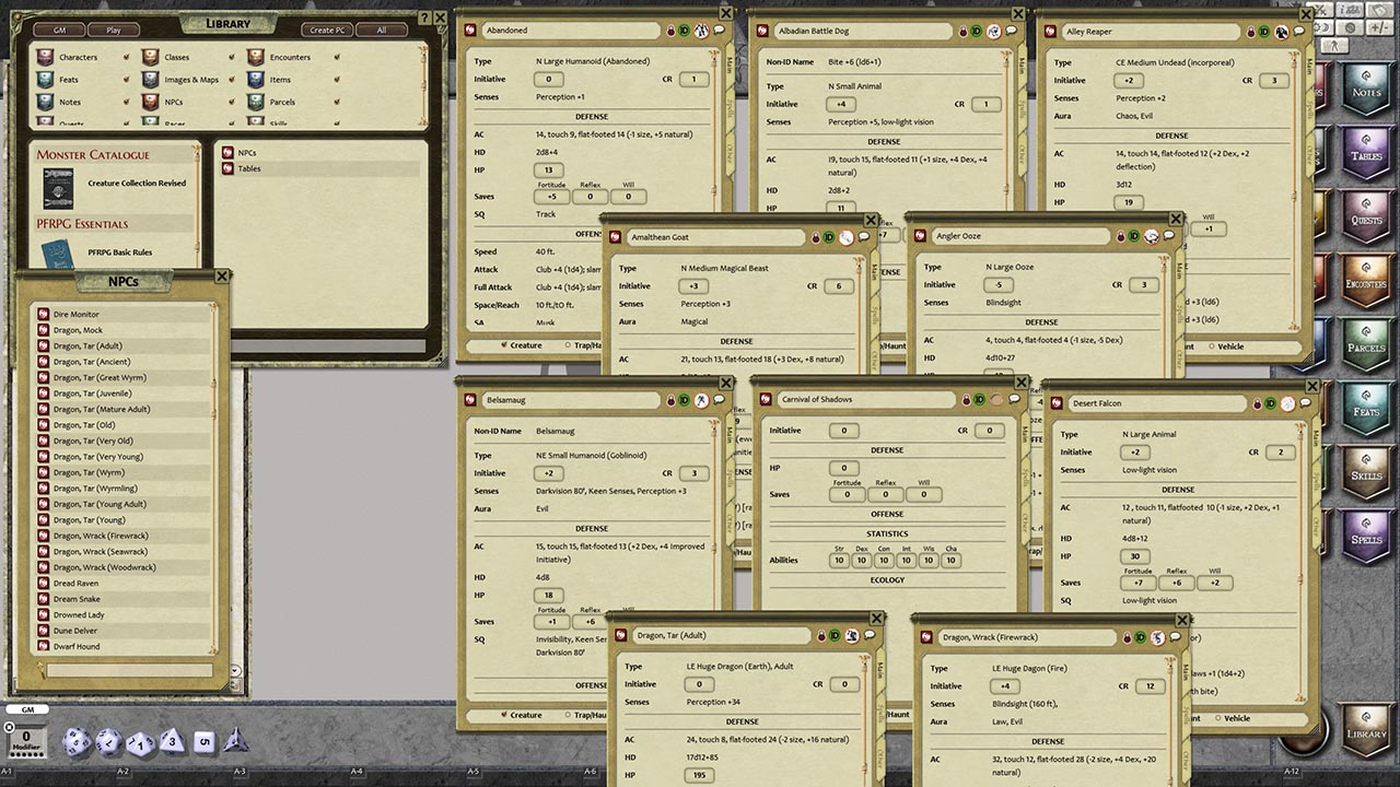Fantasy Grounds - Creature Collection Revised (PFRPG) screenshot 5