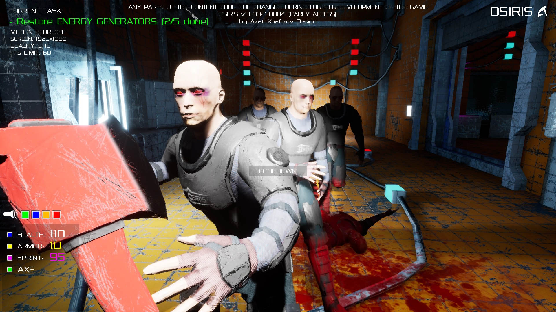 OSIRIS screenshot 2