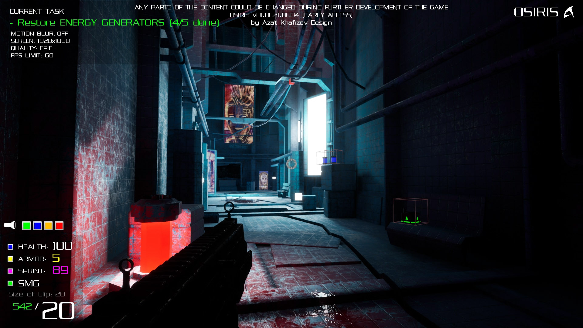 OSIRIS screenshot 1
