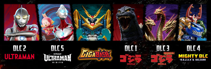 GigaBash + Godzilla DLC + Ultraman DLC