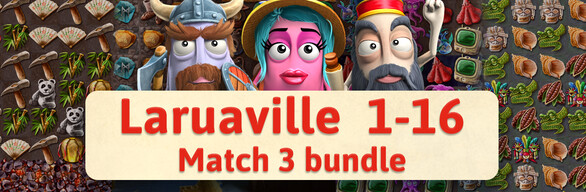 Laruaville all 16 games Match 3 bundle
