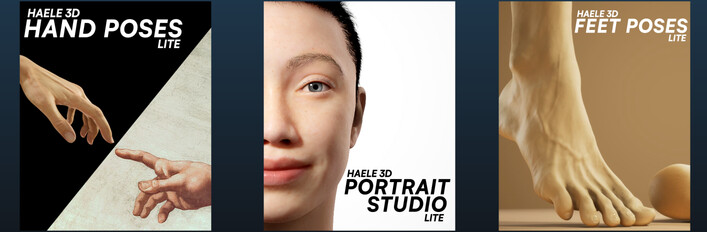 HAELE 3D - Lite Complete - Anatomy Drawing References for Artists