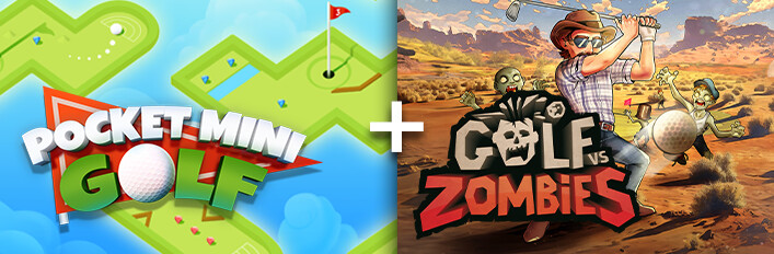 Pocket Mini Golf + Golf vs Zombies