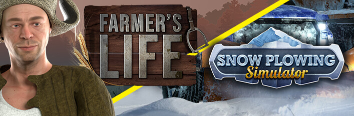 Snow Plowing the Farm