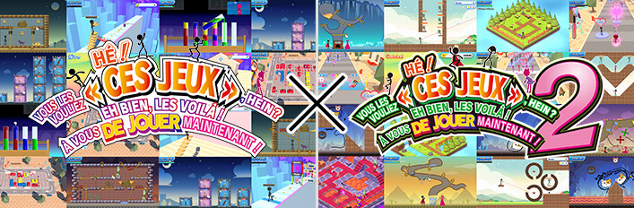 HÉ ! VOUS LES VOULIEZ « CES JEUX », HEIN ? EH BIEN, LES VOILÀ ! À VOUS DE JOUER MAINTENANT ! 1+2