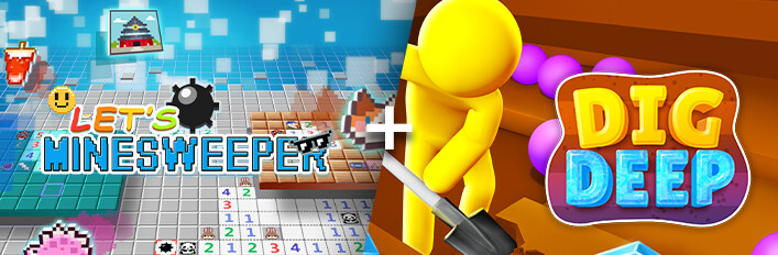Let's Minesweeper + Dig Deep