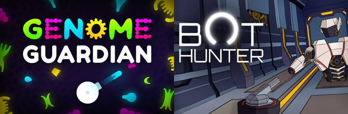 🧬 Genome Guardian × Bot Hunter 🤖: Gun-building Roguelikes