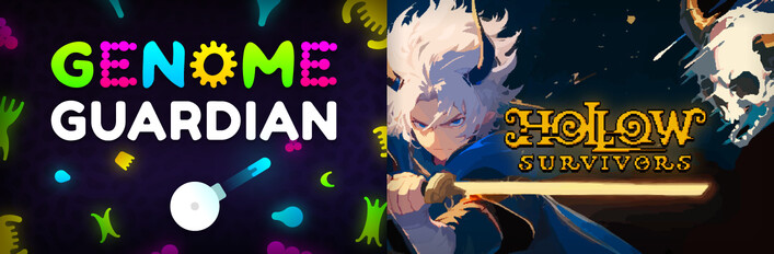 🧬 Genome Guardian × Hollow Survivors 🗡: Action Roguelikes