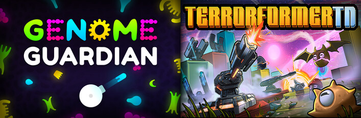 Tower Turret Roguelikes: 🔬 Genome Guardian × Terrorformer TD ☀
